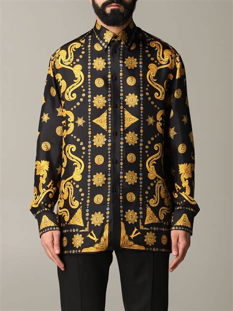 chemise en soie homme versace|Chemises de luxe homme .